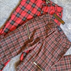 Plaid Pants 2 pairs size 5